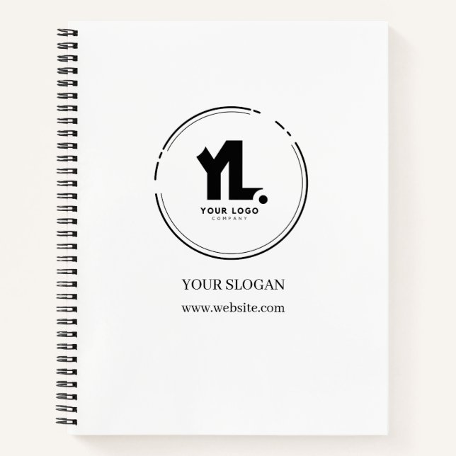 Custom Business Logo Professional Notebook (Front)