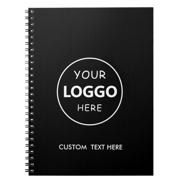 Custom Business Logo professional  Notebook (Front)