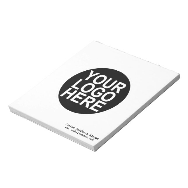 Custom Business Logo Professional Notepad (Rotated)