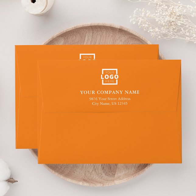 Custom Business Logo Professional Orange Envelope (Creator Uploaded)