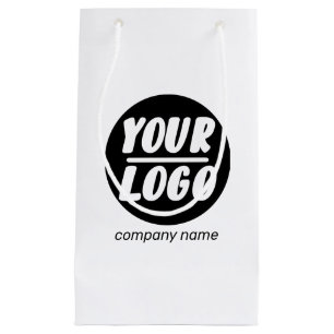 Custom Business Logo promotional add company name Small Gift Bag