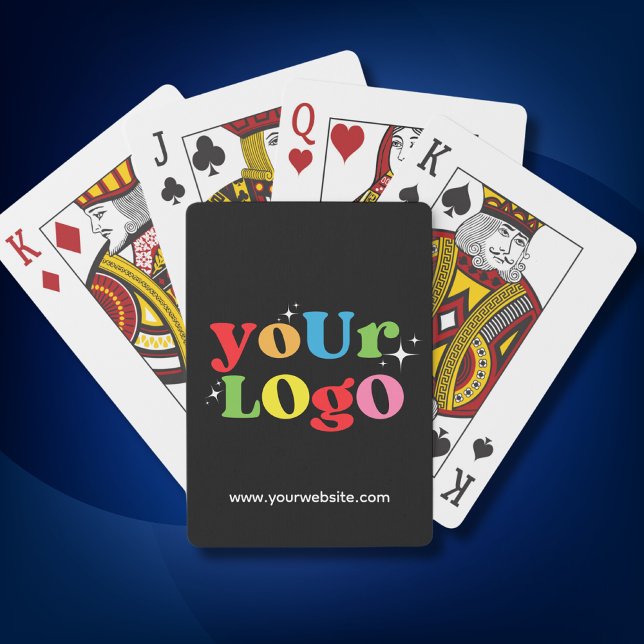 Custom Business Logo Promotional Branded Black Playing Cards (Creator Uploaded)