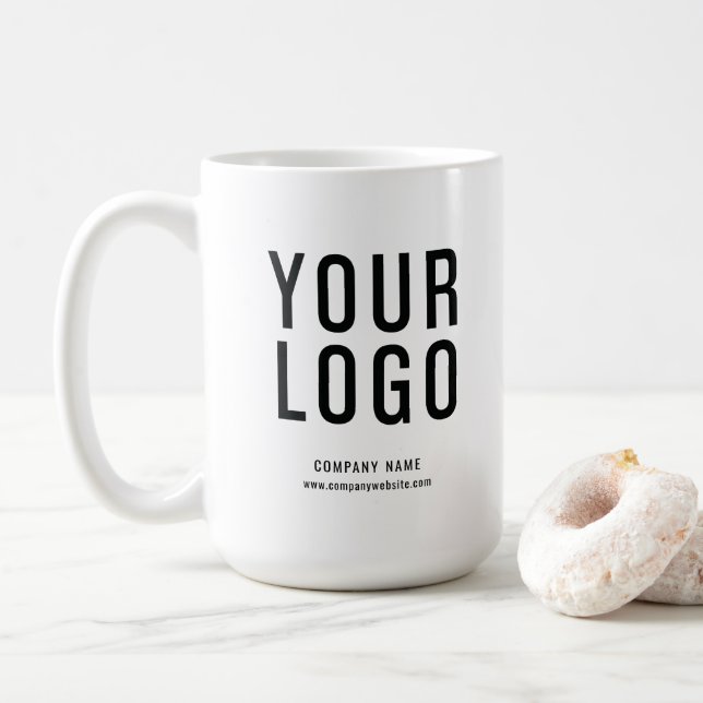 Custom Business Logo Promotional Coffee Mug (With Donut)