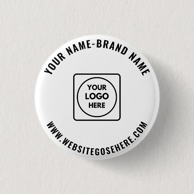 Custom Business Logo Promotional Example Design 3 Cm Round Badge (Front)