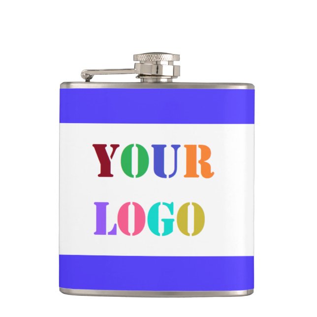 Custom Business Logo Promotional Flask Template (Front)