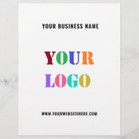 Custom Business Logo Promotional Flyers Your Colou