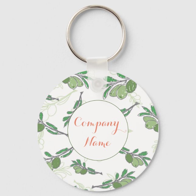 Custom Business Logo Promotional Keychain  (Front)