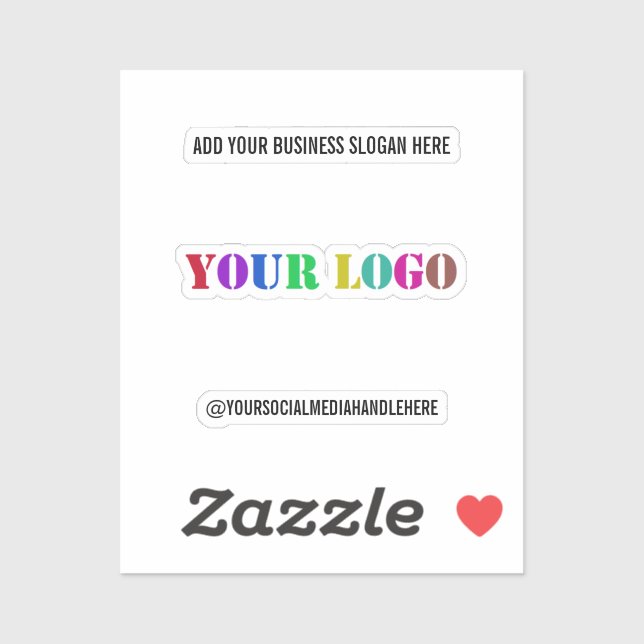 Custom Business Logo Promotional Social Media Name (Sheet)