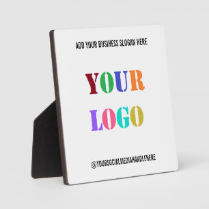 Custom Business Logo Promotional Social Media Name Plaque