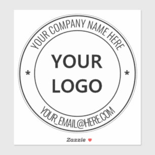 Custom Business Logo Promotional Sticker Template