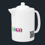 Custom Business Logo Promotional Teapot Gift<br><div class="desc">Teapots with Custom Company Logo Your Business Promotional Personalised Gift - Make Unique Your Own Design - Add Your Logo / Image / or Text / more - Resize and move or remove and add elements / image with Customisation tool. Choose / add your favourite background / text colours !...</div>