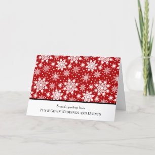 Custom Business Logo QR Code Corporate Christmas Holiday Card