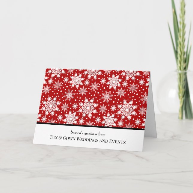 Custom Business Logo QR Code Corporate Christmas Holiday Card (Front)