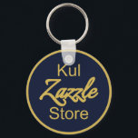 Custom Business Logo QR Code Key Ring<br><div class="desc">Custom Business Logo QR Code keychain.
Fully customisable logo and QR Code for your business,  just swap with your business logo and enter your business URL for the QR Code.</div>