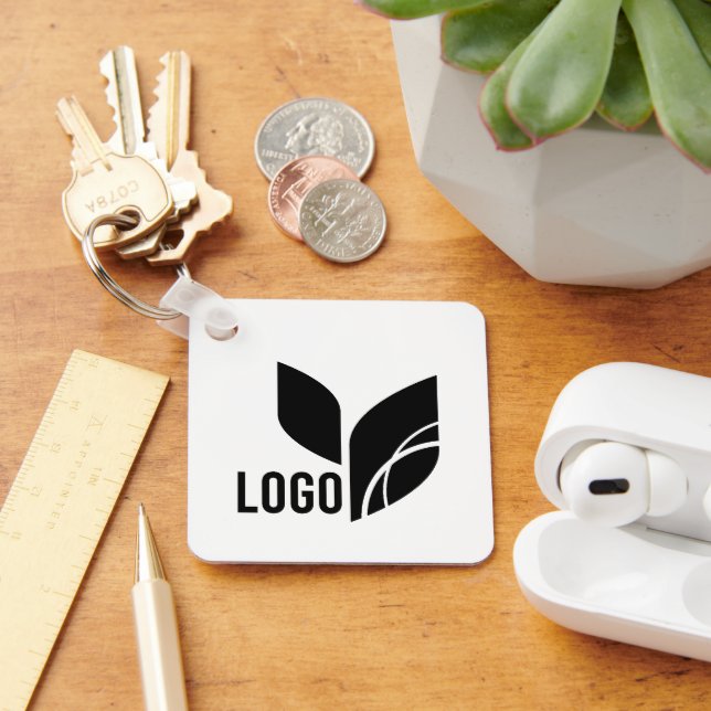 Custom Business Logo QR Code Marketing Key Ring (Desk)