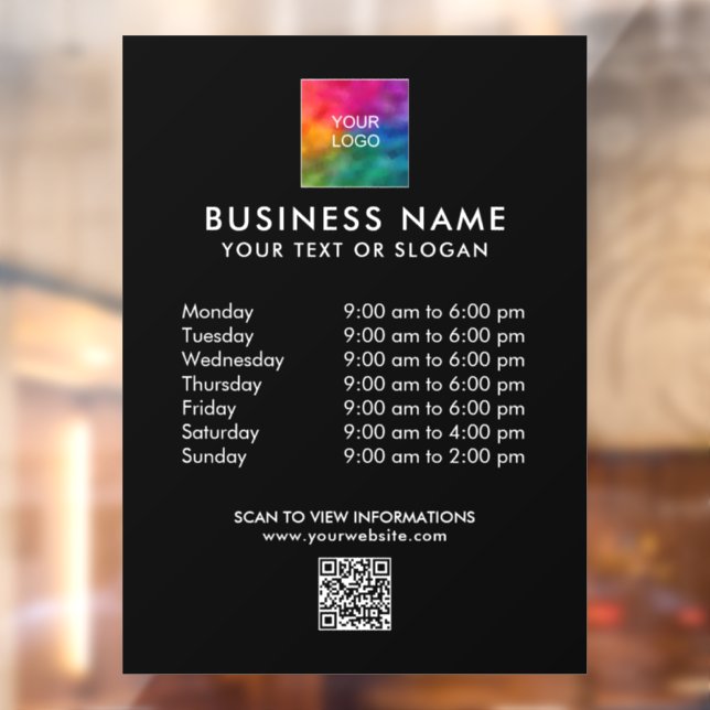 Custom Business Logo QR Code Modern Template (Sheet 2)