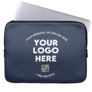 Custom Business Logo QR Code Phone Professional  Laptop Sleeve
