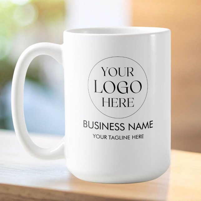 Custom Business Logo QR Code Promotional Coffee Mug (Creator Uploaded)