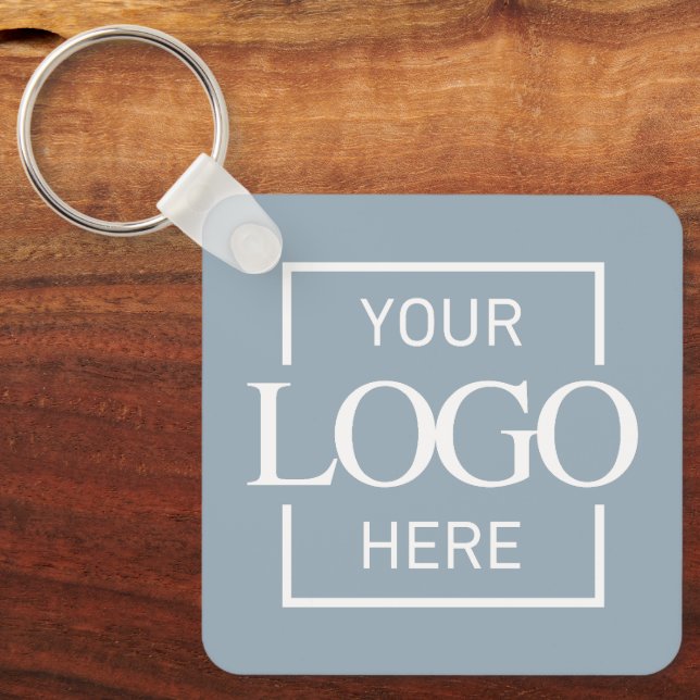 Custom Business Logo & QR Code Promotional Swag Key Ring (Front)