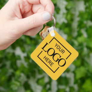 Custom Business Logo & QR Code Promotional Swag Key Ring