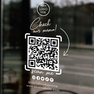 Custom Business Logo QR Code Social Media