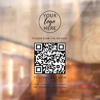Custom Business Logo QR Code Storefront