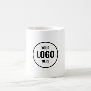 Custom business logo rectangular coffee mug