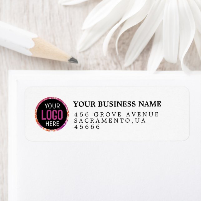 Custom Business Logo Return Address  Label (Insitu)