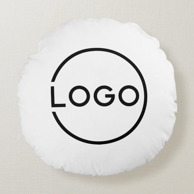 Custom Business Logo Round Cushion (Front)