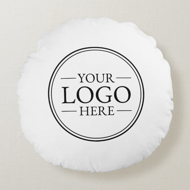 Custom Business Logo Round Cushion (Front)