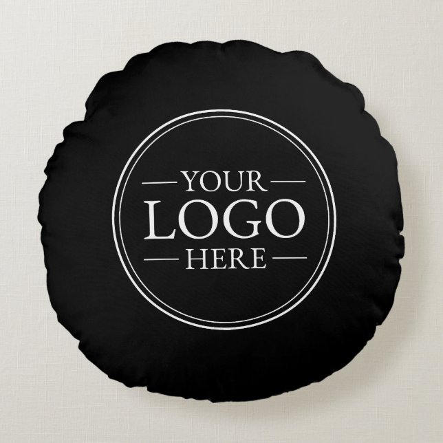 Custom Business Logo Round Cushion (Front)