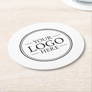 Custom Business Logo Round Paper Coaster
