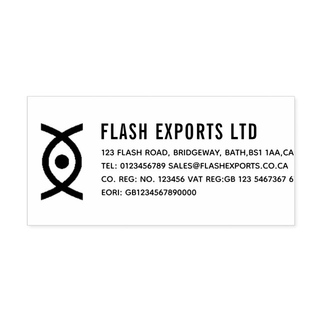 Custom Business Logo Rubber Stamp (Imprint)