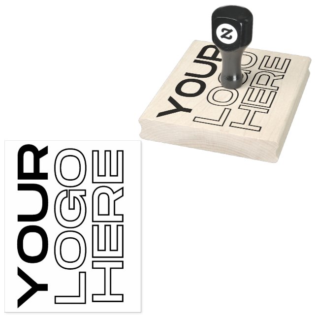 Custom Business Logo Rubber Stamp (Stamped)
