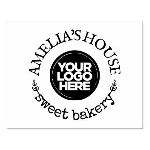 Custom Business Logo Rustic Large Rubber Stamp