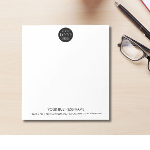 Custom Business Logo Simple Minimalist Promotional Notepad