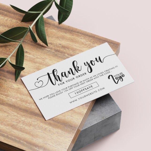 Custom Business Logo Social Media Thank You Card (Creator Uploaded)