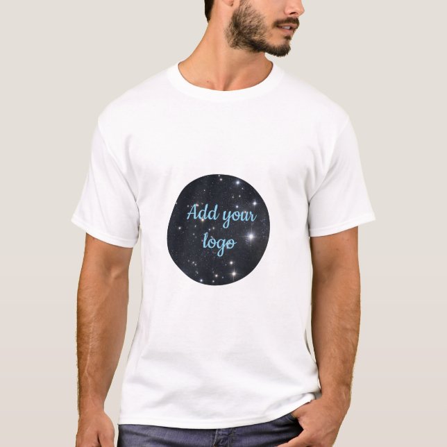 Custom Business Logo T-shirt With QR code  (Front)