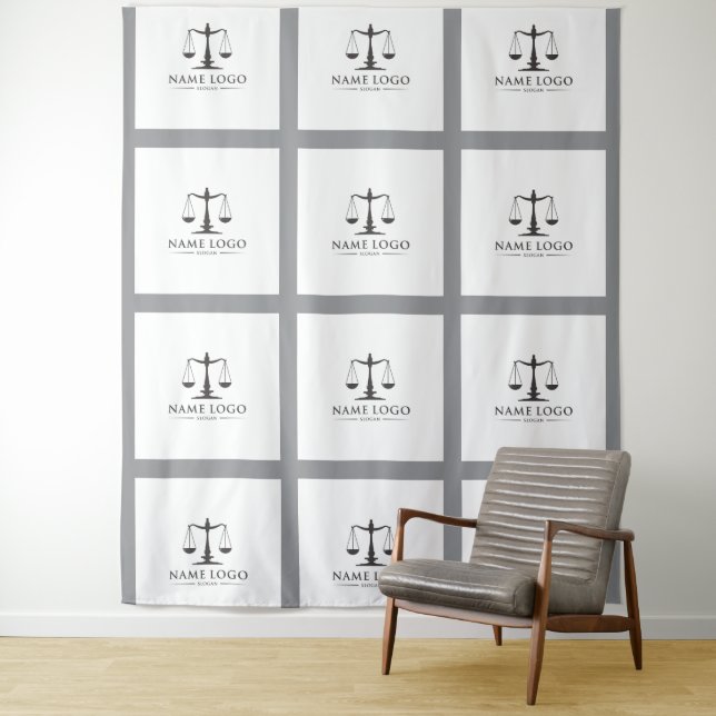 Custom Business Logo Tapestry – Professional (In Situ)