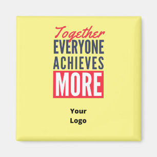 Custom Business Logo Teamwork Motivational Office Magnet