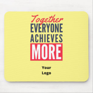 Custom Business Logo Teamwork Motivational Office Mouse Pad