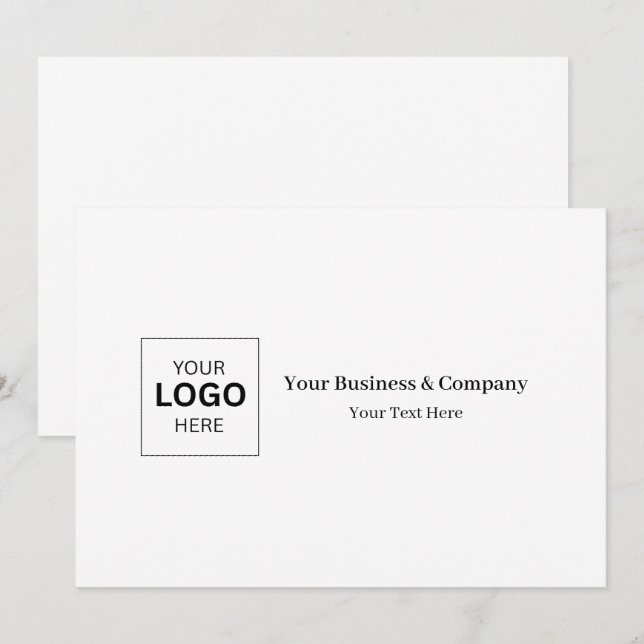 Custom Business Logo Template (Front/Back)