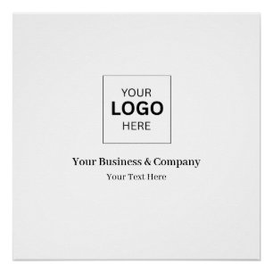 Custom Business Logo Template Poster