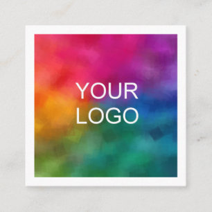 Custom Business Logo Template Professional Modern Square Business Card