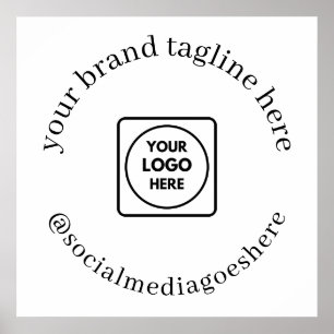 Custom Business Logo Text Brand Marketing poster