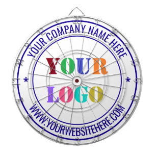 Custom Business Logo Text Company Dart Board