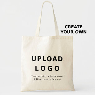 Custom Business Logo & Text – Editable Template Tote Bag
