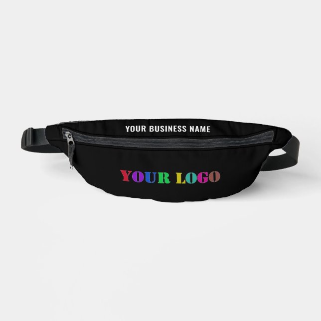 Custom Business Logo Text Fanny Pack Choose Colour (Front)