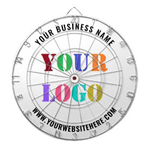 Custom Business Logo Text Personalised  Dart Board