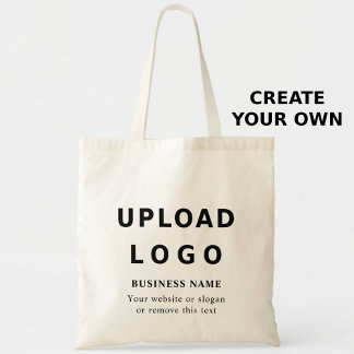 Custom Business Logo & Text – Template shopping Tote Bag